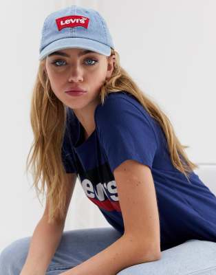 Levi\'s denim batwing logo baseball cap | ASOS