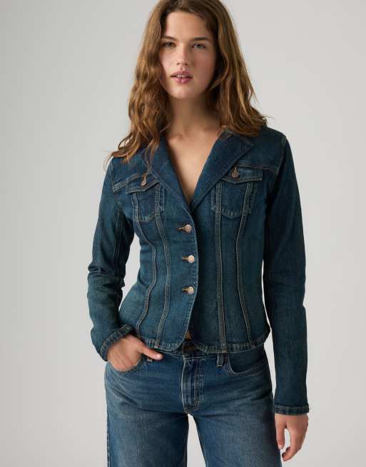 Levi's denim blazer in blue, 4 of 4