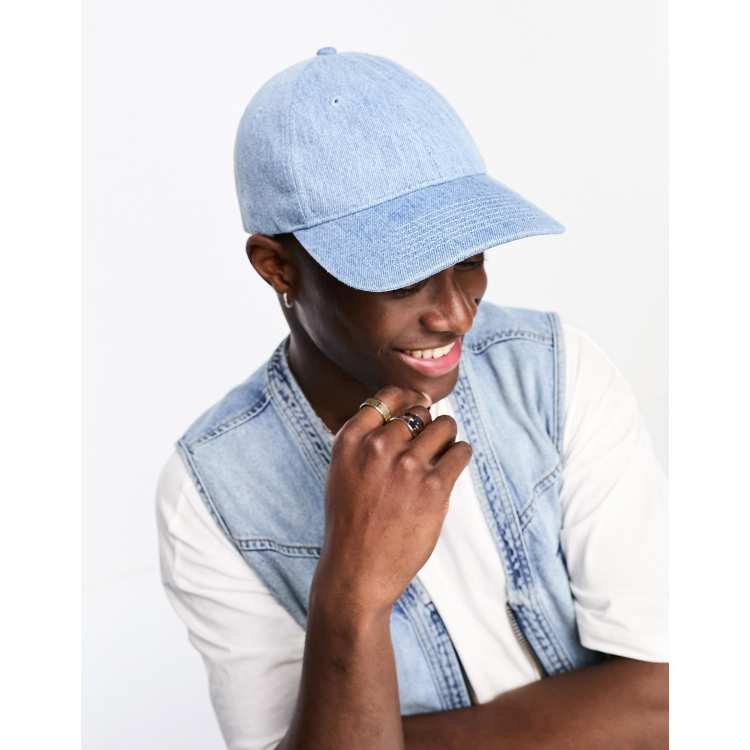 Levi s denim cap in blue wash with logo ASOS