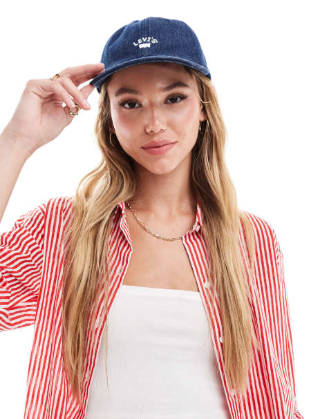 Levi's denim cap with logo in dark blue - view 1
