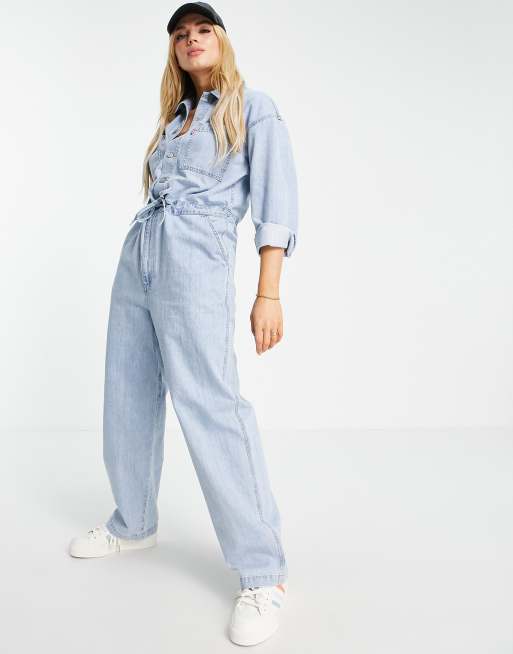 Levi's denim jumpsuit in light wash | ASOS