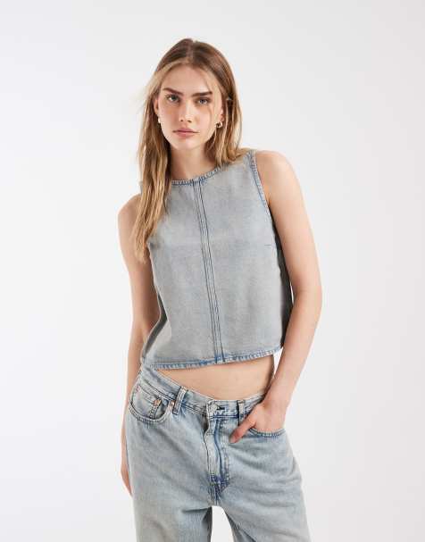 Levi's Denim-Kastiges Oberteil in Grau - view 1