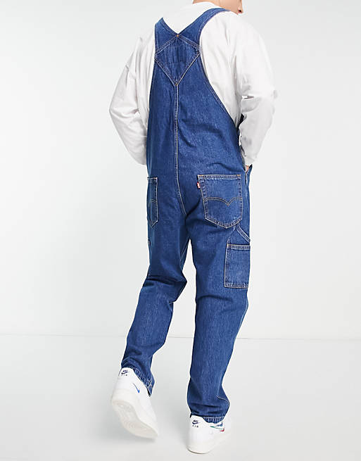Levi's denim overalls in blue wash | ASOS