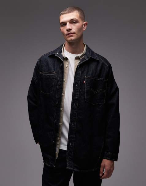Levi's - Denim shacket met twist in mid-wash - view 1