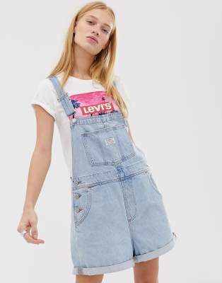 levis denim shortalls