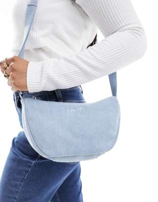 LEVI'S DENIM SHOULDER BAG WITH LOGO 