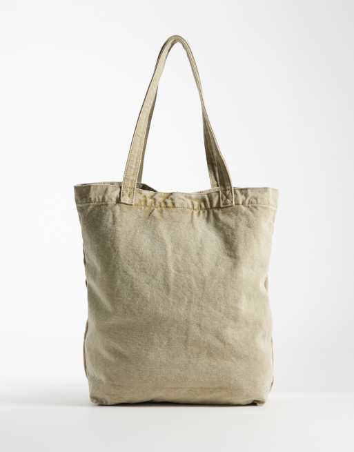 Levi's denim tote-taske i gul, 4 af 4
