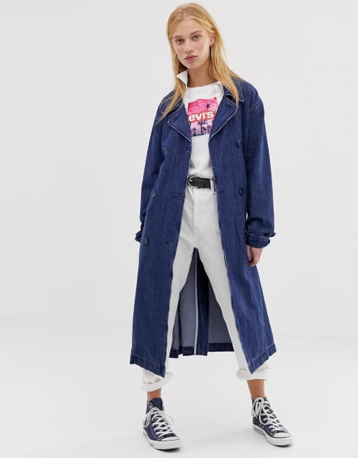 Levis denim on sale trench coat