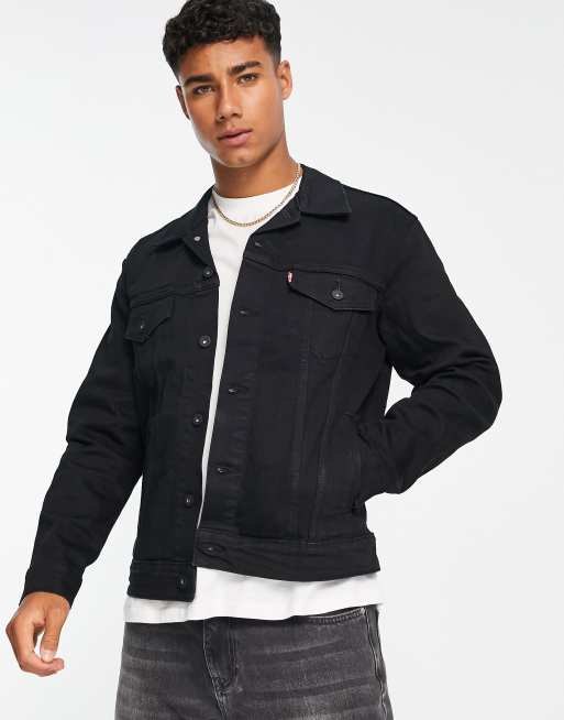 Levi s denim trucker jacket in black