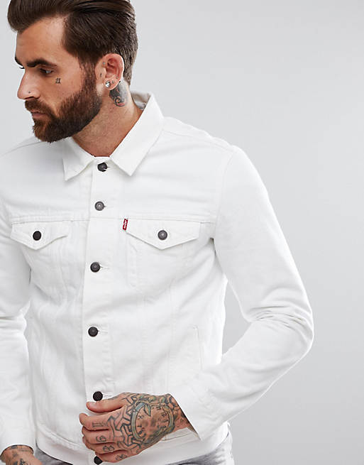 Levi's denim trucker jacket white | ASOS