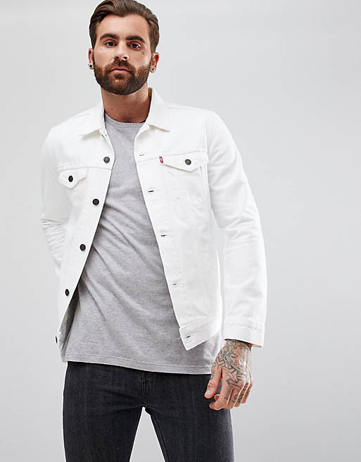 Levi's denim trucker jacket white | ASOS