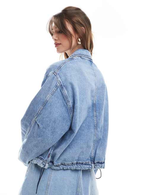 Levi's denim utility jacket in mid blue