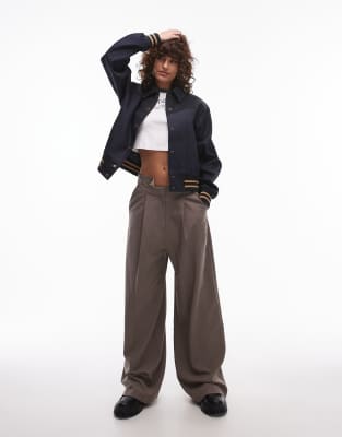 Levi's Lennox Varsity Jacket In Navy