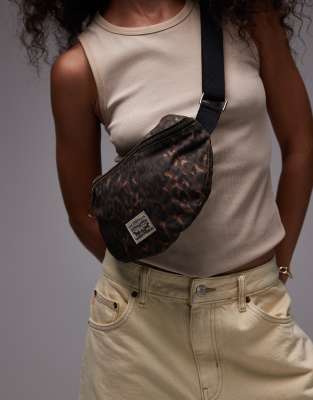 Levi's - Devon - Umhängetasche mit Leopardenmuster-Braun