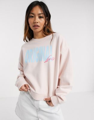 Levi's Diana original sweatshirt in pink | ASOS