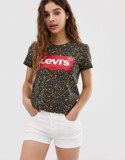 Tee shirt best sale levis femme fleurs