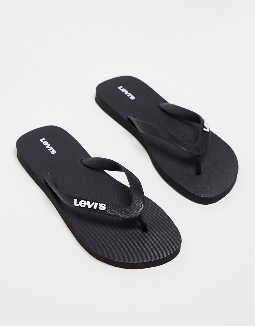 Levi's Dixon flip flop with logo in black