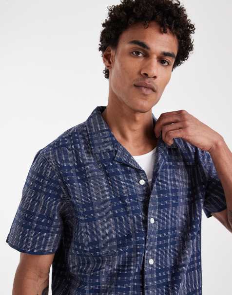 Levi's Dobby-Kariertes Hemd in Dunkelblau - view 1