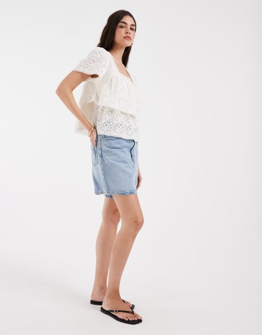 Levi's dom lace blouse in white, 2 of 4
