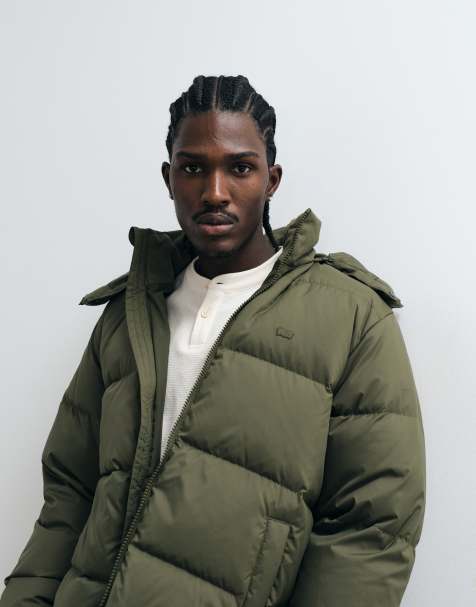 Levi's doudoune à capuche Rockwell en kaki - view 1
