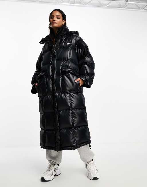 The North Face Acamarachi oversized long puffer coat in black Exclusive at  ASOS