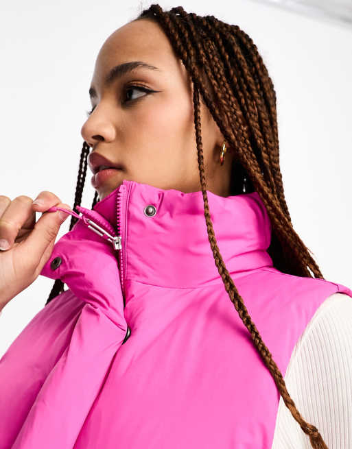 Levi's - Down Bubble - Piumino senza maniche rosa, 3 di 4