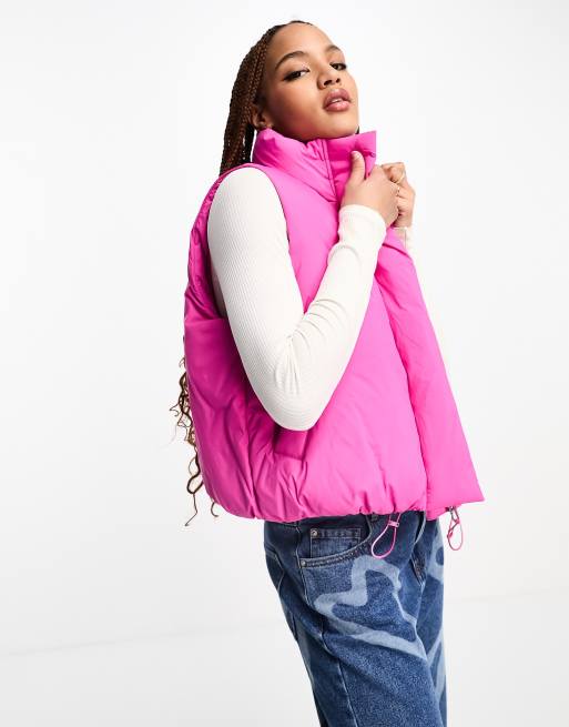 Hot pink clearance down vest