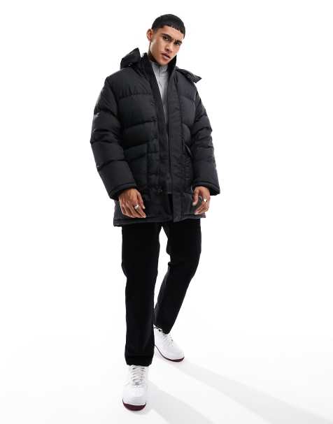 Levi's - Down Laurel - Piumino taglio medio nero con cappuccio - view 1