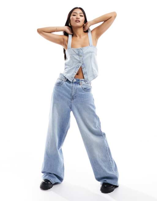 Levi's - Dreak - Tanktop med knapper i denim