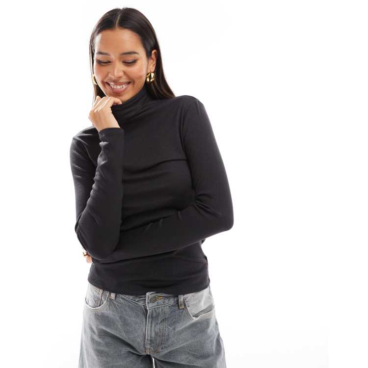Levi's Dreamy turtleneck long sleeve t-shirt in black ASOS
