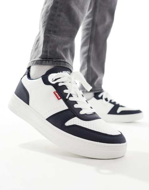 Levi's - Drive - Marineblå/hvide sneakers med logo - view 1