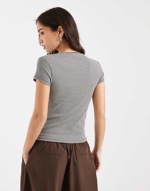 Levi's Dry Goods pointelle baby tee in black, 4 of 4
