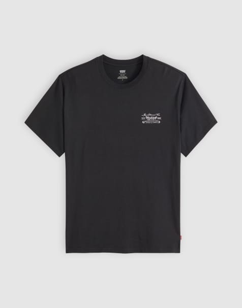 Levi's eagle buckle back print relaxed fit t-shirt in black - view 1