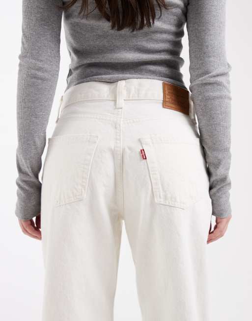 Levi's easy dad-jeans i naturvit, 4 av 5