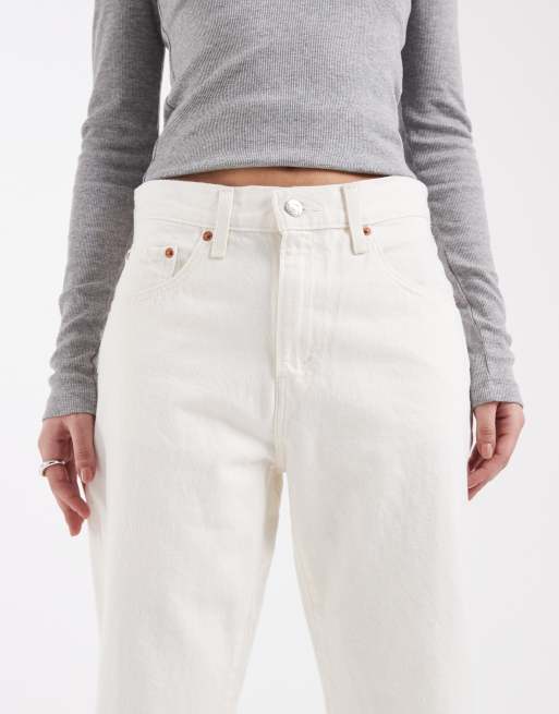 Levi's easy dad-jeans i naturvit, 5 av 5