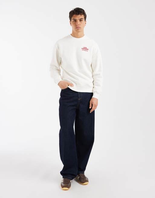 Levi's - Ecrufarvet afslappet sweatshirt med grafik, 2 af 5