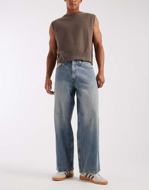 Levi's - Ekstra posede jeans i gul vintage-vask 