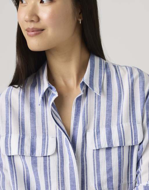 Levi's - Elaine - Camicia multitasche bianca con bottoni, 3 di 4