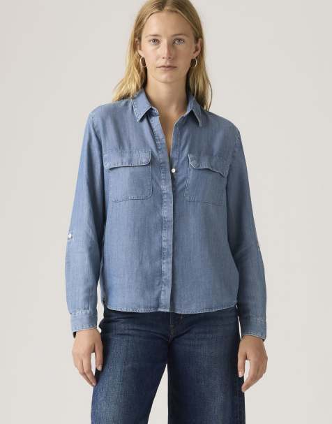 Levi's - Elaine - Utility overhemd in blauw - view 1