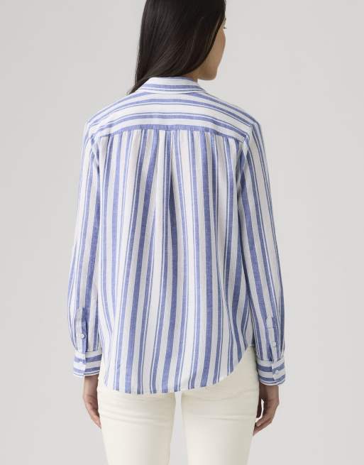 Levi's - Elaine - Utility overhemd met knoopsluiting in wit, 2 van 4