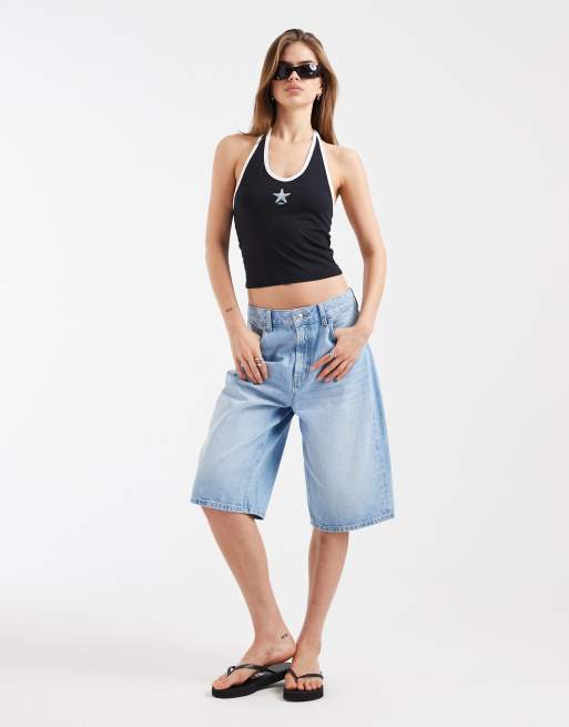 Levi's – Ella – Neckholder-Oberteil in Schwarz mit Print, 2 von 4