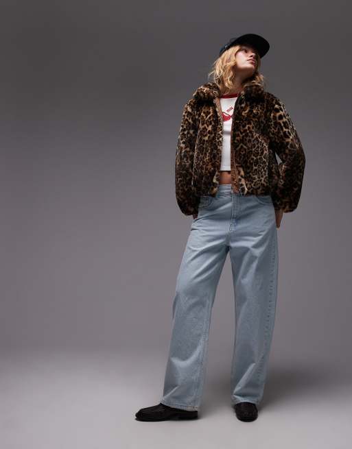 Levi's - Elle - Giacca in pelliccia sintetica leopardata, 2 di 4