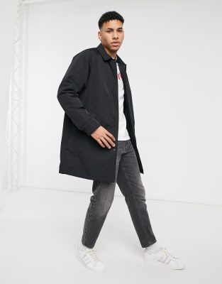 Levi's Ellis quilted coach jacket in caviar black