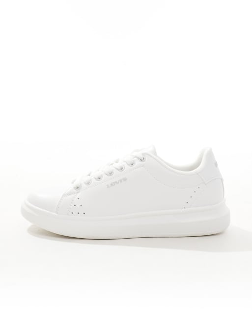 Levi's Women's Ellis Sneakers - Vegan Leather Low-Top With Cushioned Footbed, Retro Style