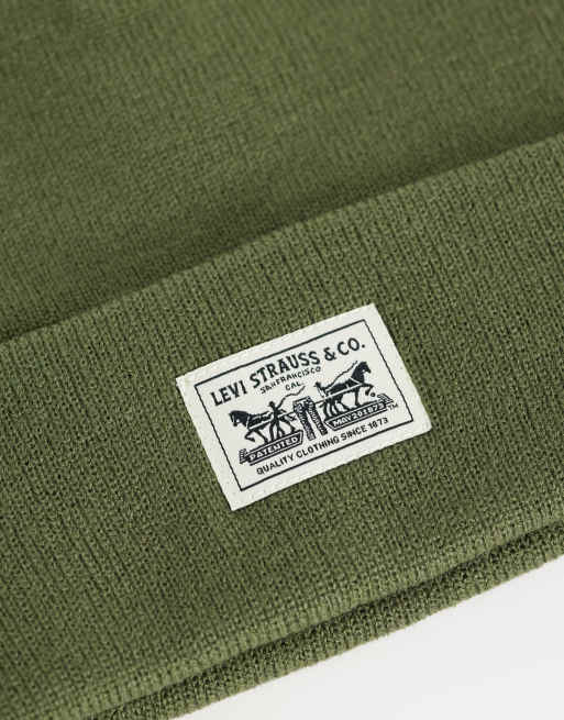 Levi's embarcadero beanie in khaki, 2 of 3
