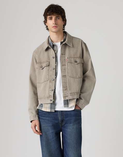 Levi's Embarcadero station trucker jacket in brown - view 1