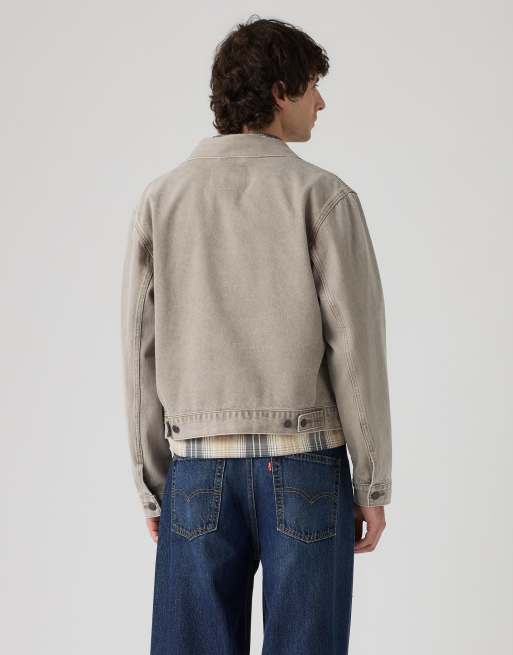 Levi's Embarcadero station trucker jacket in brown, 2 of 4