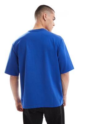 Levi's Embroid Script Logo Pocket Half Sleeve T-shirt In Blue