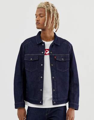 levi's trucker rinse