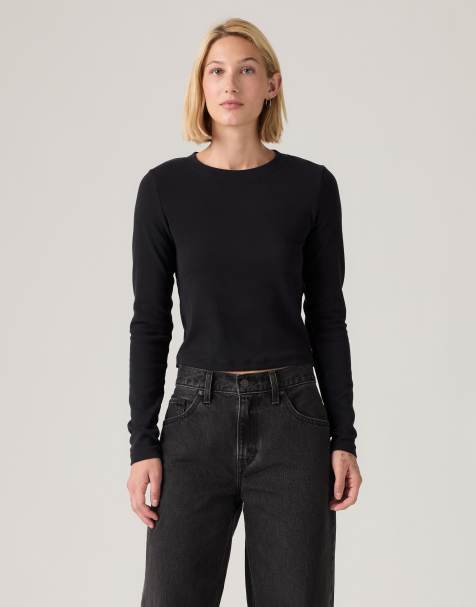 Levi's Essential baby long-sleeve tee in black - view 1